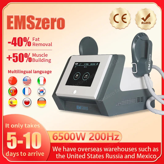 Newest Portable EMS zero RF Power 200Hz Weight Loss Muscle Stimulating Fat Removal Muscle Sculpt