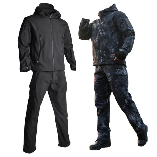 Tactical Jackets Man Soft Shell Camo Camping Outfit Pants Clothing