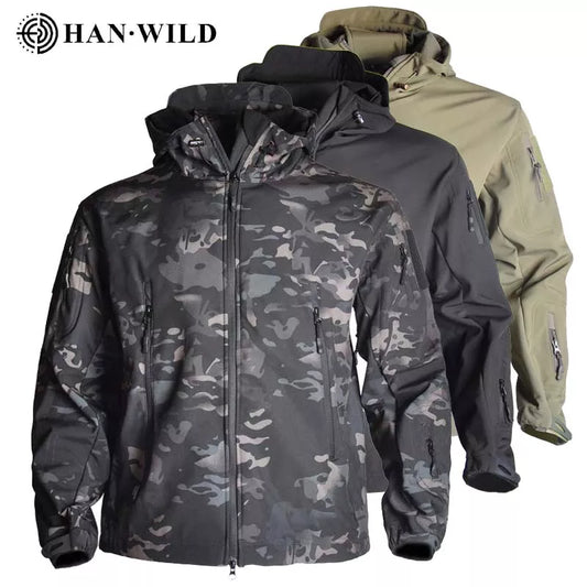 Hunting Jackets Soft Military Tactical Jacket Waterproof Fleece