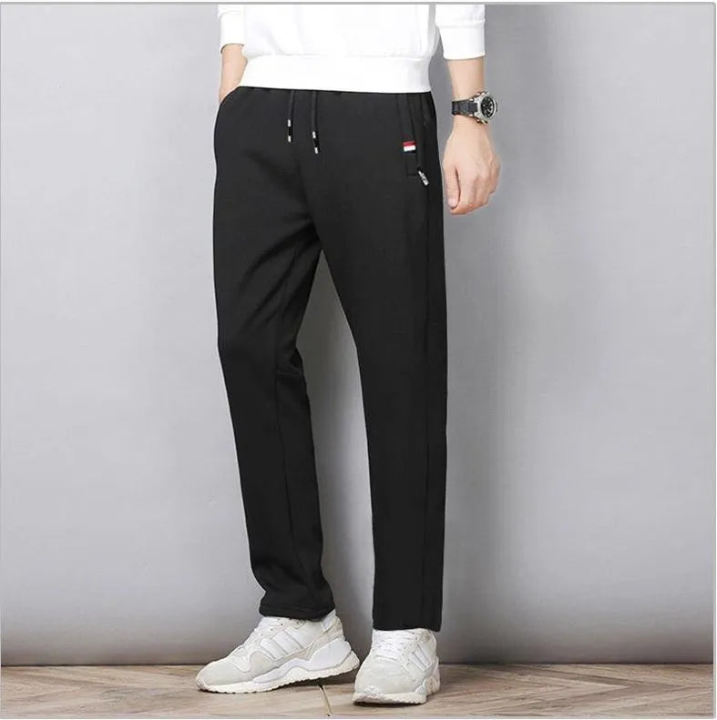 Autumn Pants Men Fitness Sportswear  Elastic Waist Sweatpants Cotton