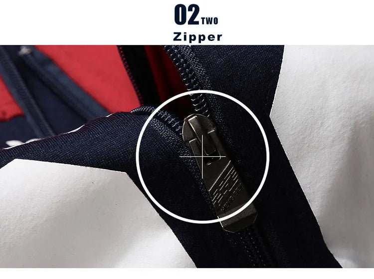 Men Tracksuit Zip Up clothing 2 Pieces Sets