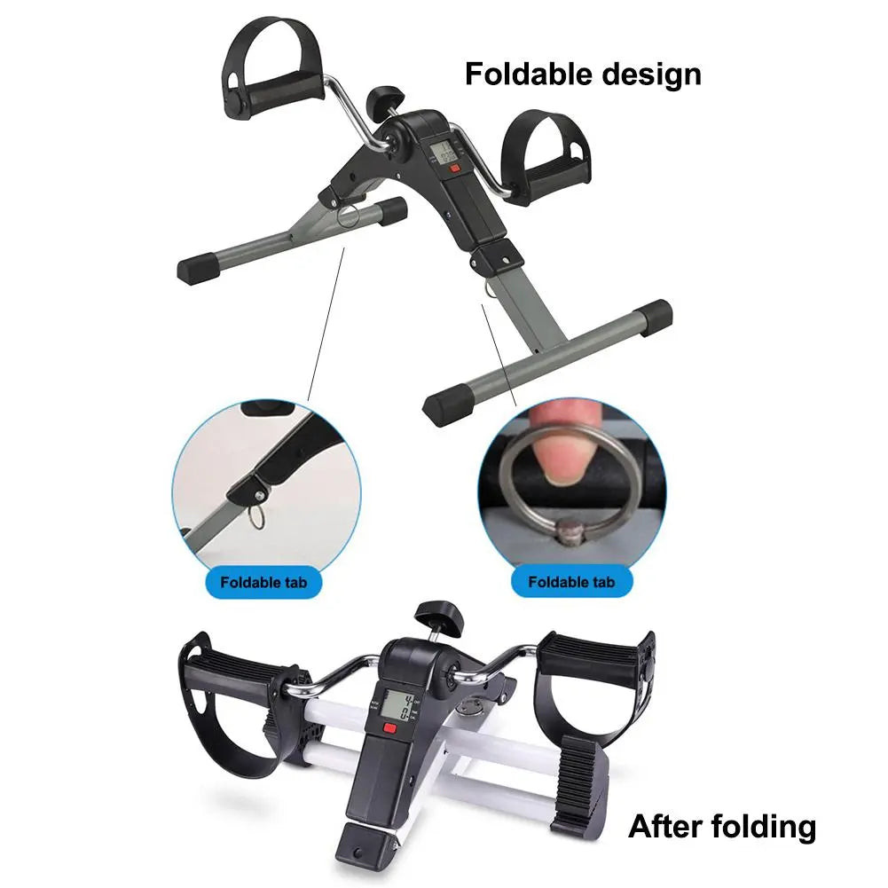 Exercise Bike Adjustable Resistance With LCD Fitness Rehabilitation Bicycle