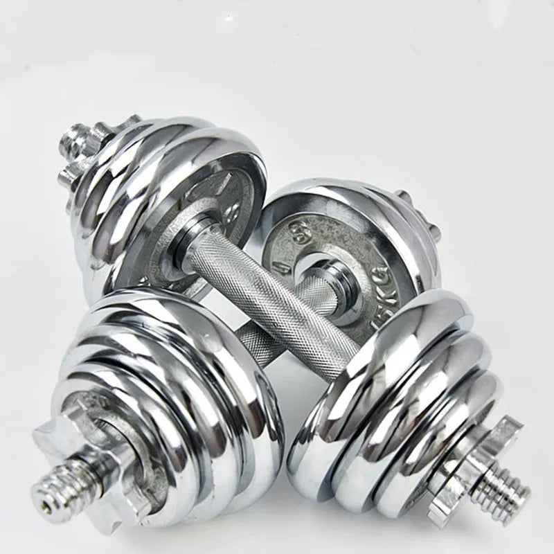 All Steel Iron Plated Dumbbell Piece 0.5kg-20kg Free Weight Combination Barbell