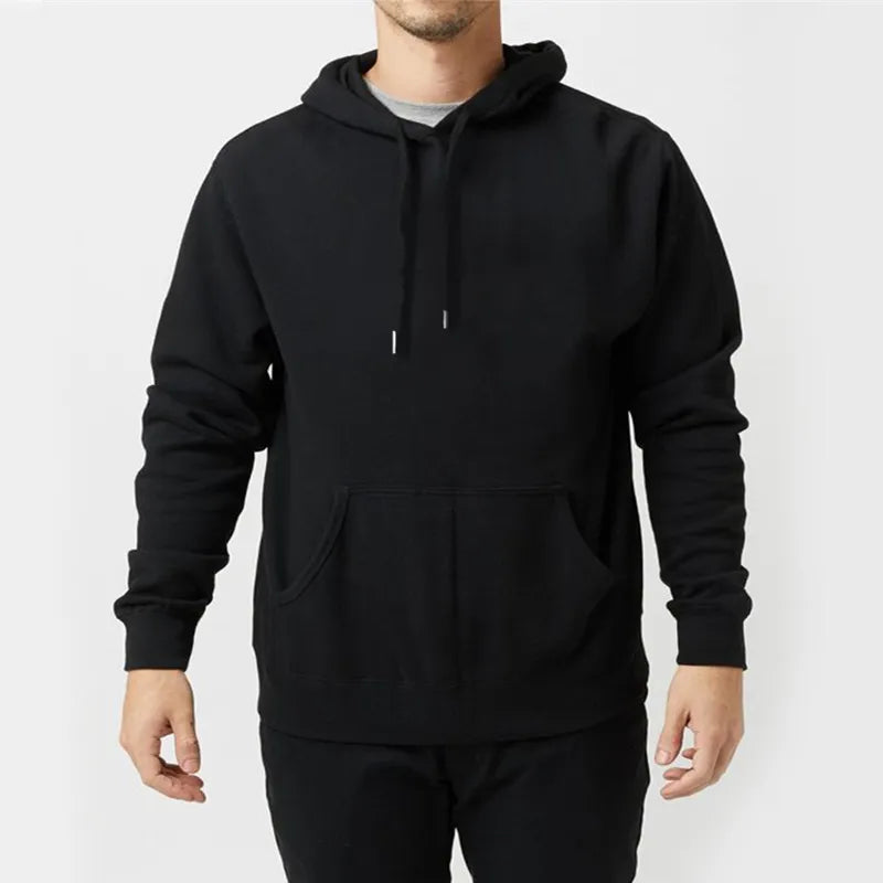 Fashion Brand Men's Hoodies New Spring Solid Color