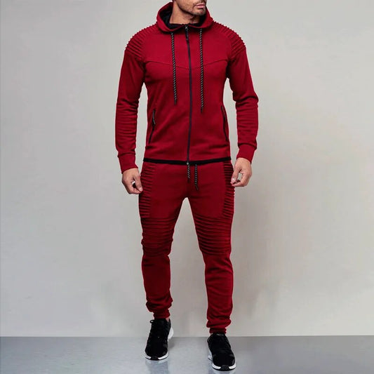 2 pieces Autumn Running tracksuit Gym Men Training Wear