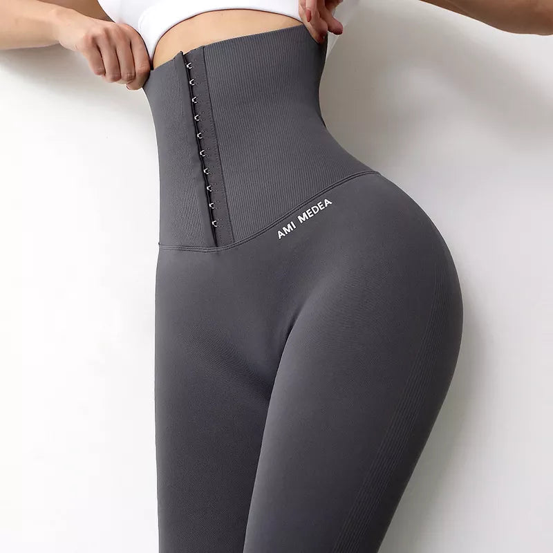 Sports Seamless Yoga Leggins Postpartum High Waist Shapewear Corset Leggings