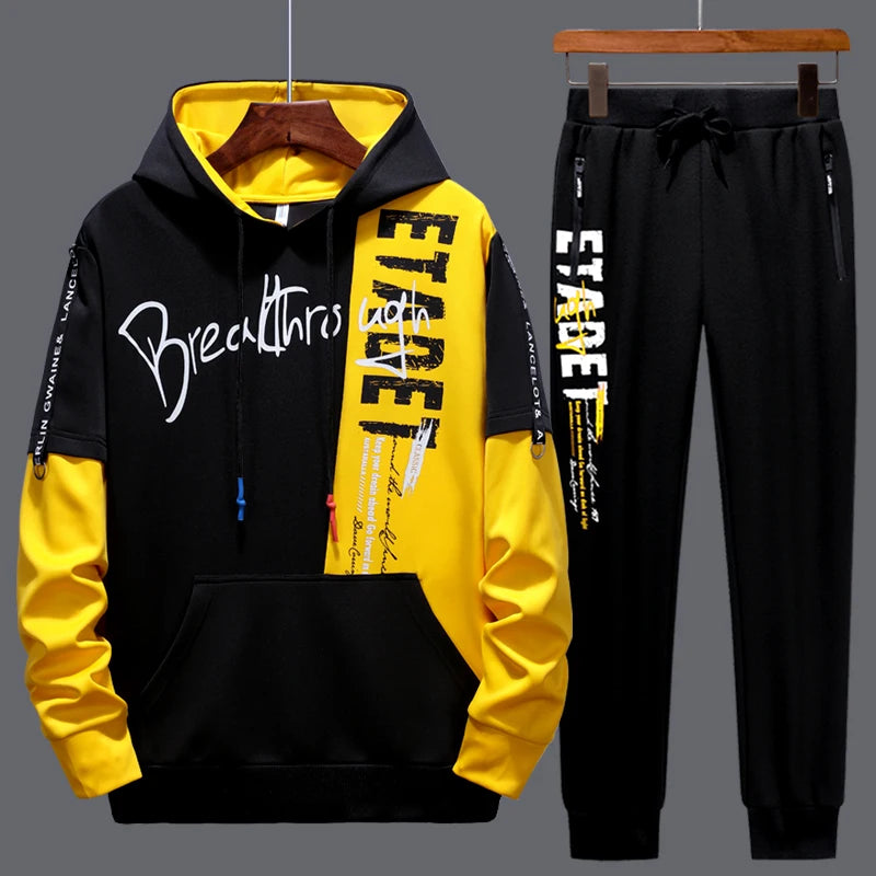 Designer new sport Hoodie 2 piece men Fashion tracksuit