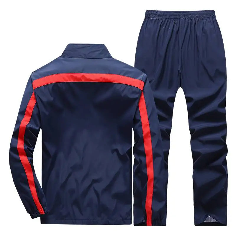 Men Sportswear Set Tracksuit New Spring Autumn Fashion Sweatsuit