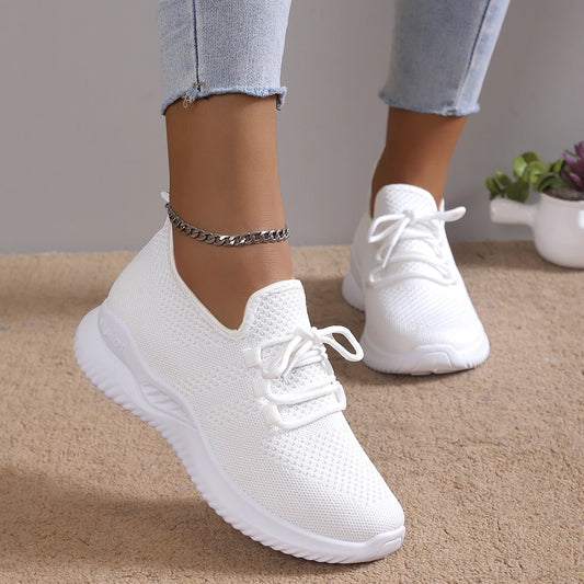 Women Mesh Vulcanize Breathable Fashion Solid Sneakers