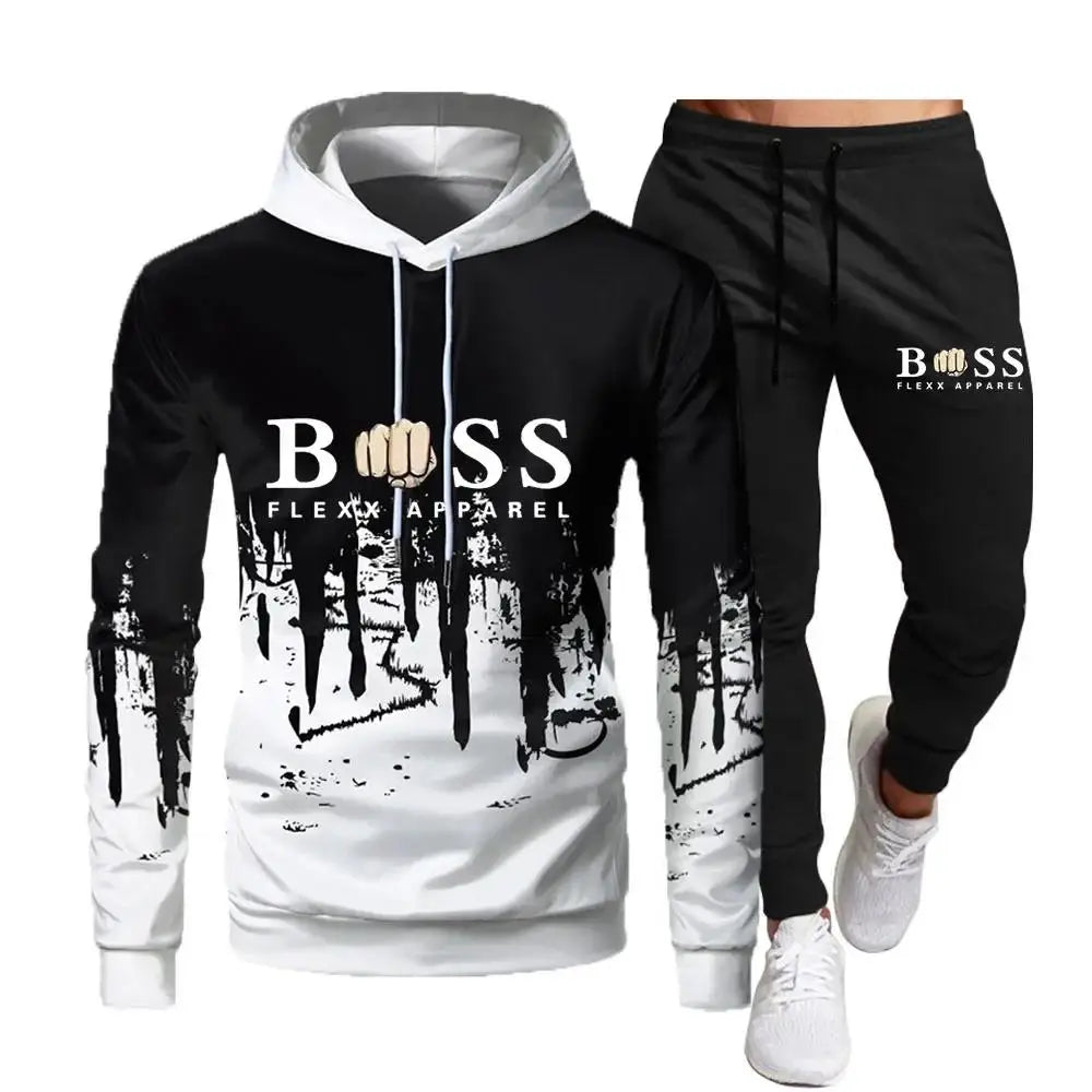 New Brand Men's Tracksuit Sportswear Hoodies Sweatshirts Sweatpants Fashion