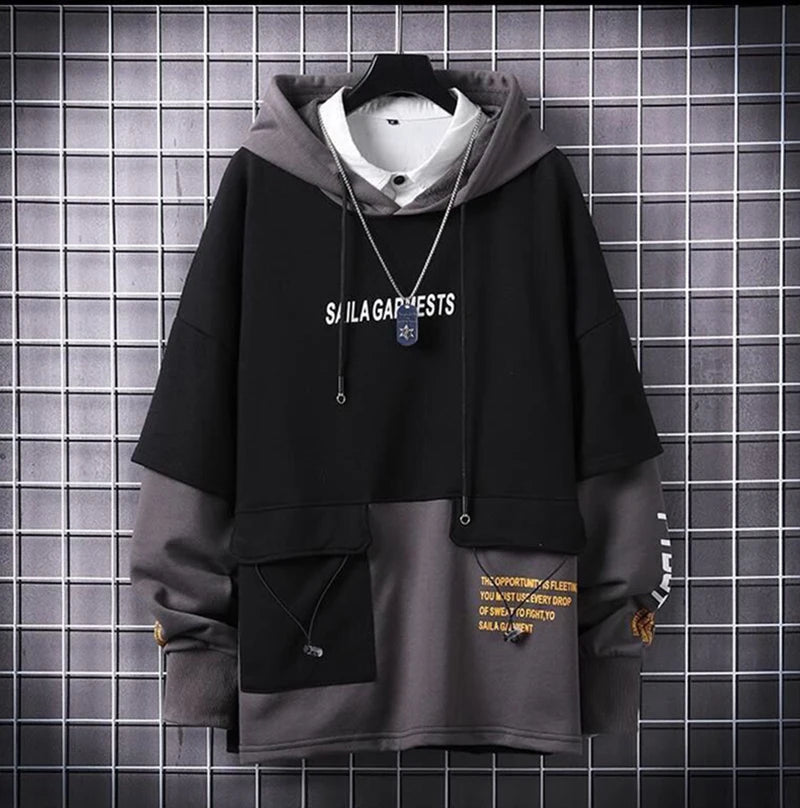 New Casual Hoodies Men Streetwear Harajuku Hip Hop