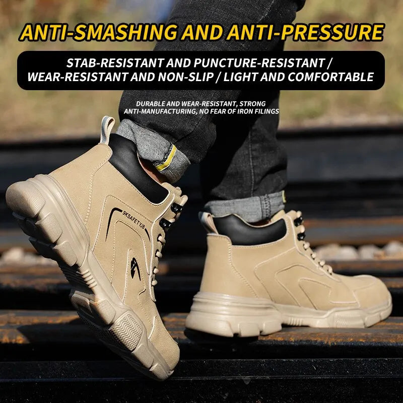 Work Safety Boots Anti-smash Steel Toe indestructible