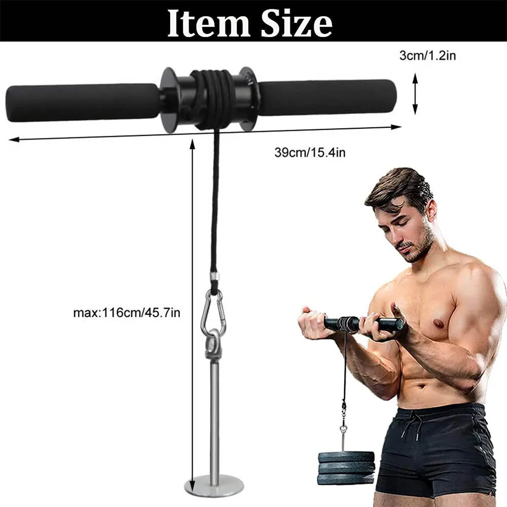 Wrist Forearm Exerciser Roller Blaster Arm Strength Trainer Home Gym Bodybuilding