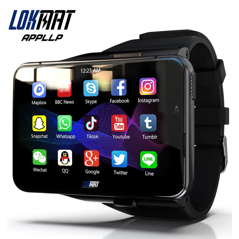 APPLLP MAX 4G WiFi Smart Watch Dual Camera Video Calls Android Watch Phone r 4G+64G Game Smartwatch