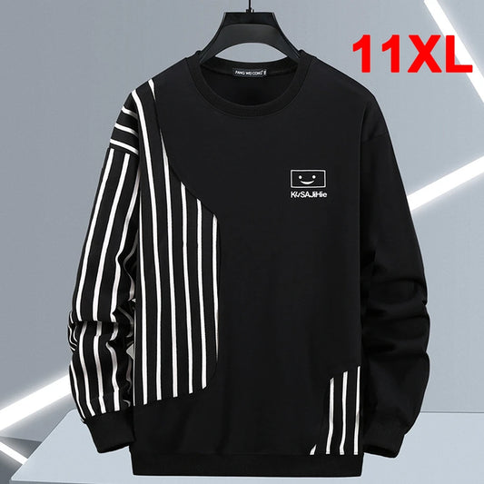 Sweatshirt Men Spring Plus Size Fashion Streetwear Plus size up to 11XL