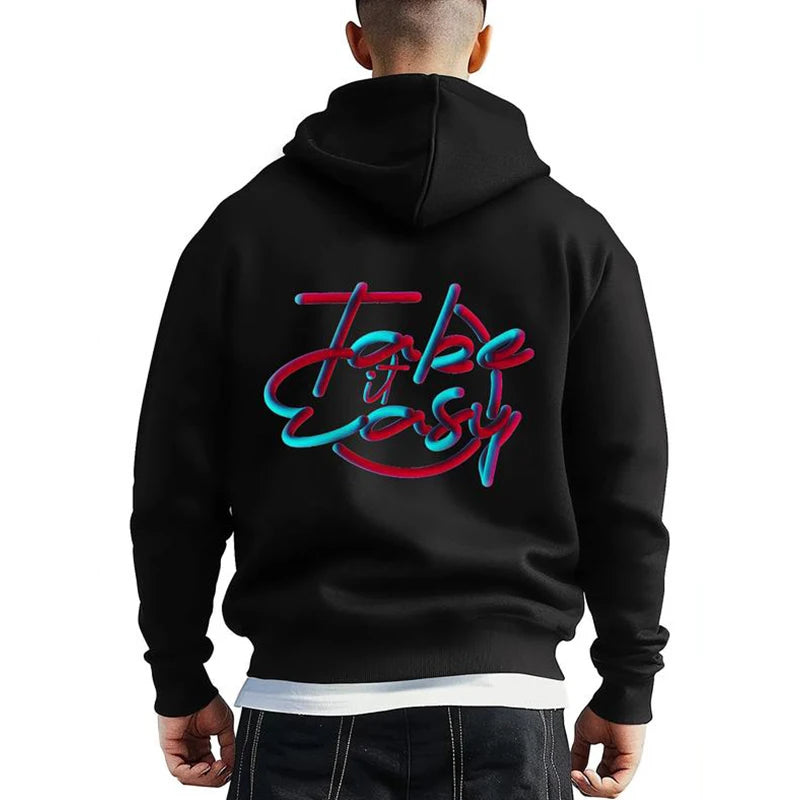 New Print American Fashion Men's Sweatshirt High Street Hip Hop Hoodies