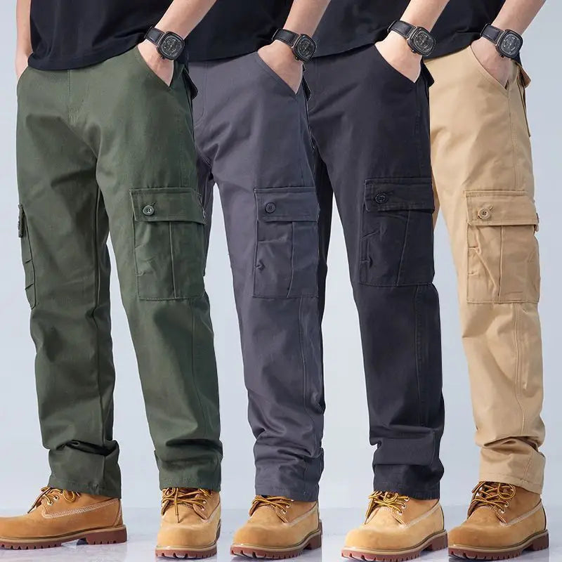 Cotton Cargo Mens Army Military Style Tactical Trousers