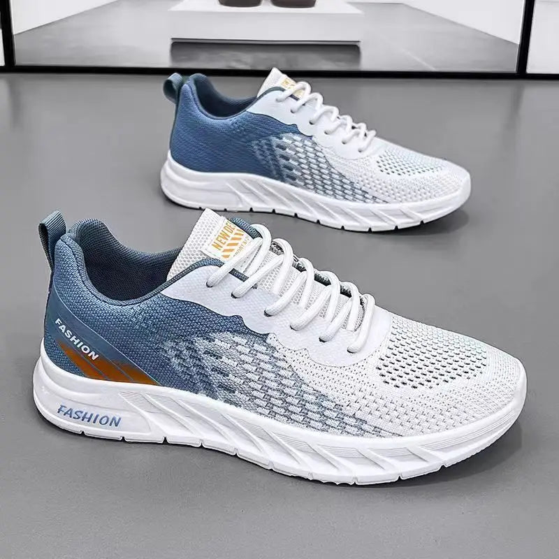 Men's Running Shoes Breathable Knit Sport  Cushion Lightweight Casual