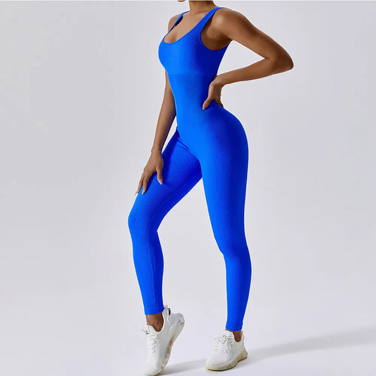 Seamless One-Piece Yoga Suit Dance Belly Tightening Fitness Stretch Bodysuit