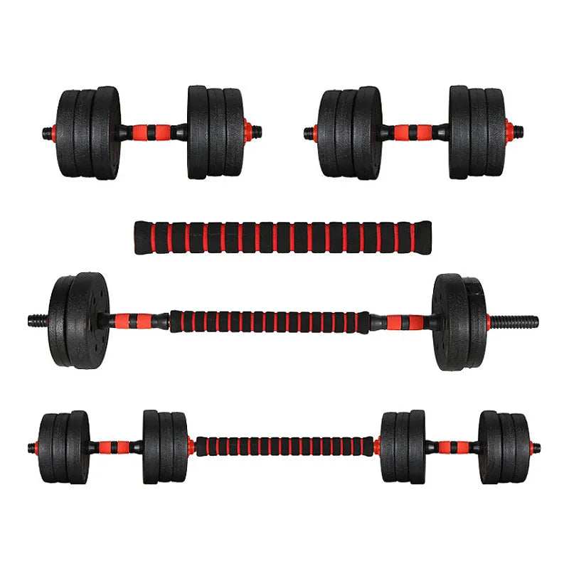 Dumbbell Steel Weight Lifting Spinlock Bars With Connector For Gym Home Fitness