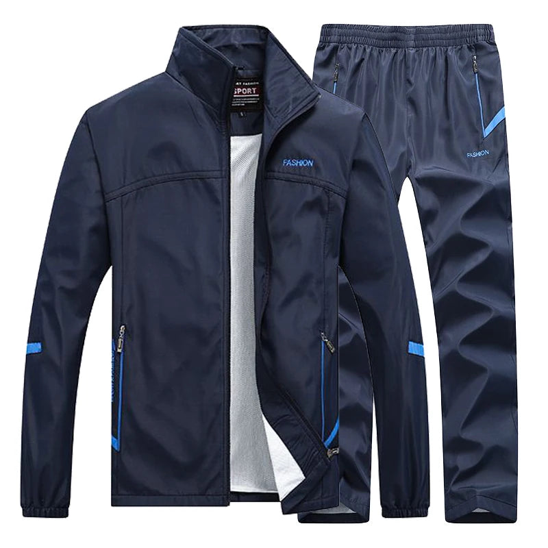 Men's Sportswear 2 Piece Sets Sports Suit Jogging basketball Training Wear