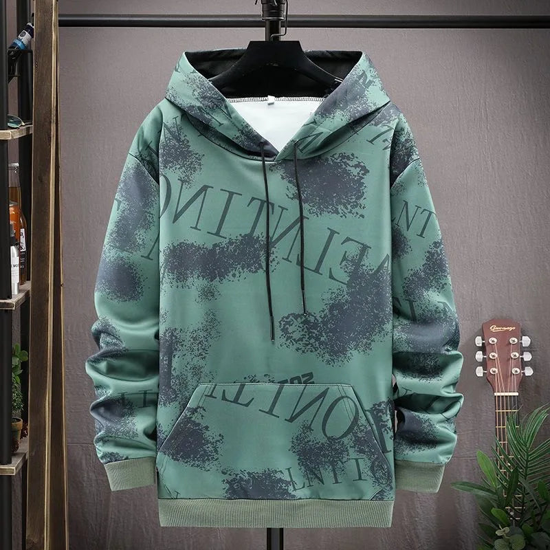 New Fashion Trend Camouflage Hoodie Set Men's Casual Relaxed Comfortable High Quality