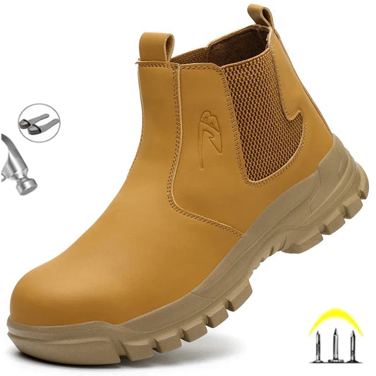 Waterproof Safety Work Boots For Men Steel Toe Cap Lightweight Indestructible