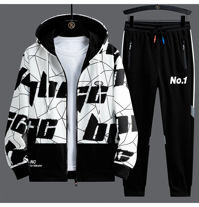 Designer new sport suits men's Hoodie 2 piece outfit NO.1