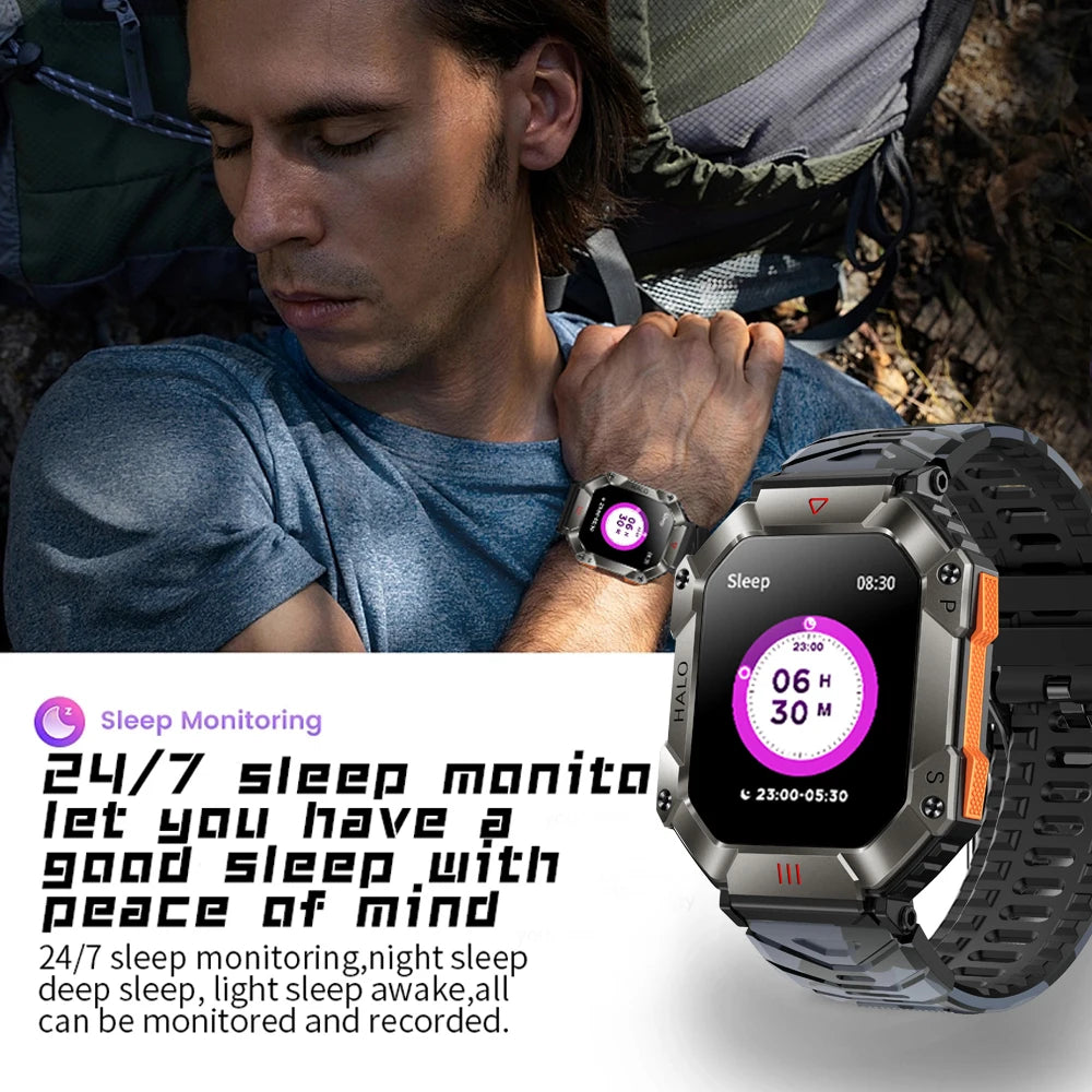 GPS Sport Track Large Battery Compass New Bluetooth Smartwatch