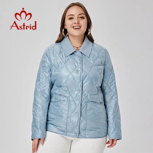 Padded Coat Quilted Fashion Stitching New In Plus Size