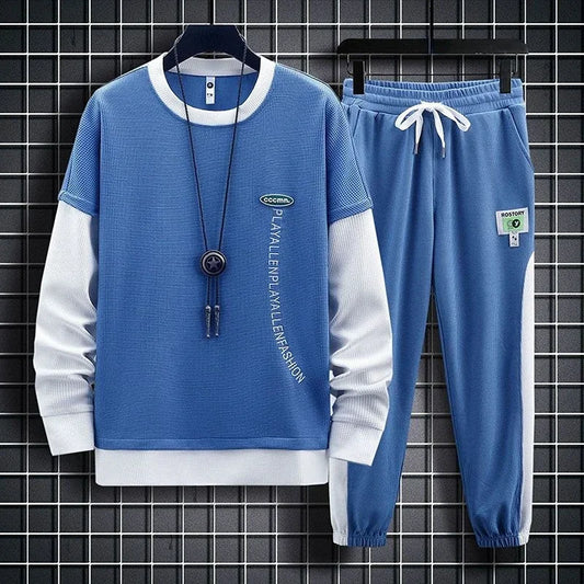 Print Sweat shirt and Pants Sets  Sportswear Tracksuit Baggy Trendy Outdoor