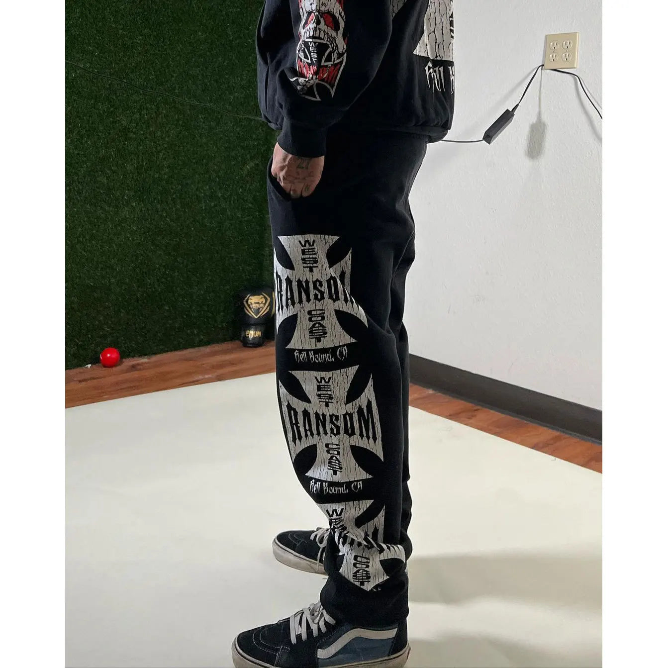 Gothic Print Unisex Hip Hop Hoodie Streetwear Tracksuit Y2k Funny Coats