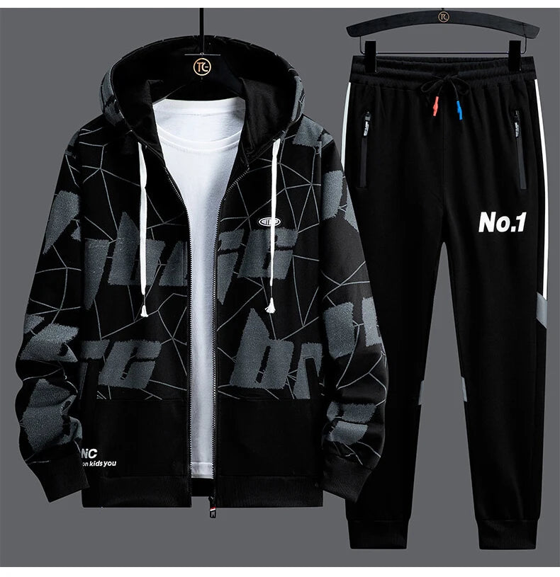 Designer new sport suits men's Hoodie 2 piece outfit NO.1