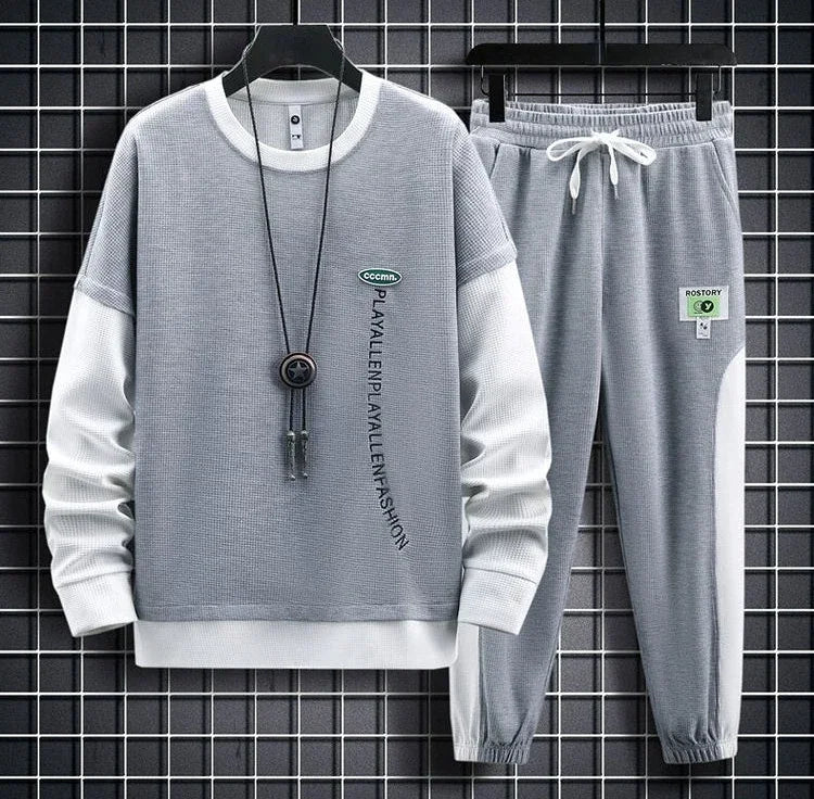 Print Sweat shirt and Pants Sets  Sportswear Tracksuit Baggy Trendy Outdoor