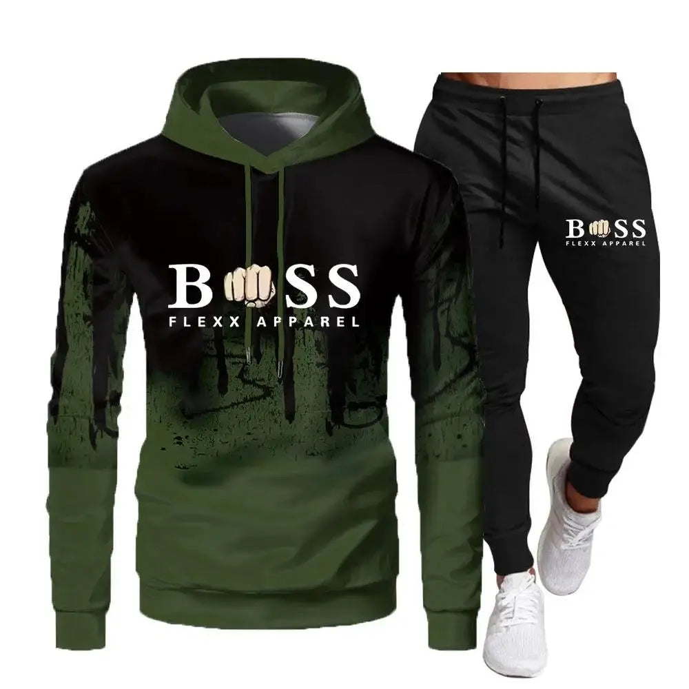 New Brand Men's Tracksuit Sportswear Hoodies Sweatshirts Sweatpants Fashion