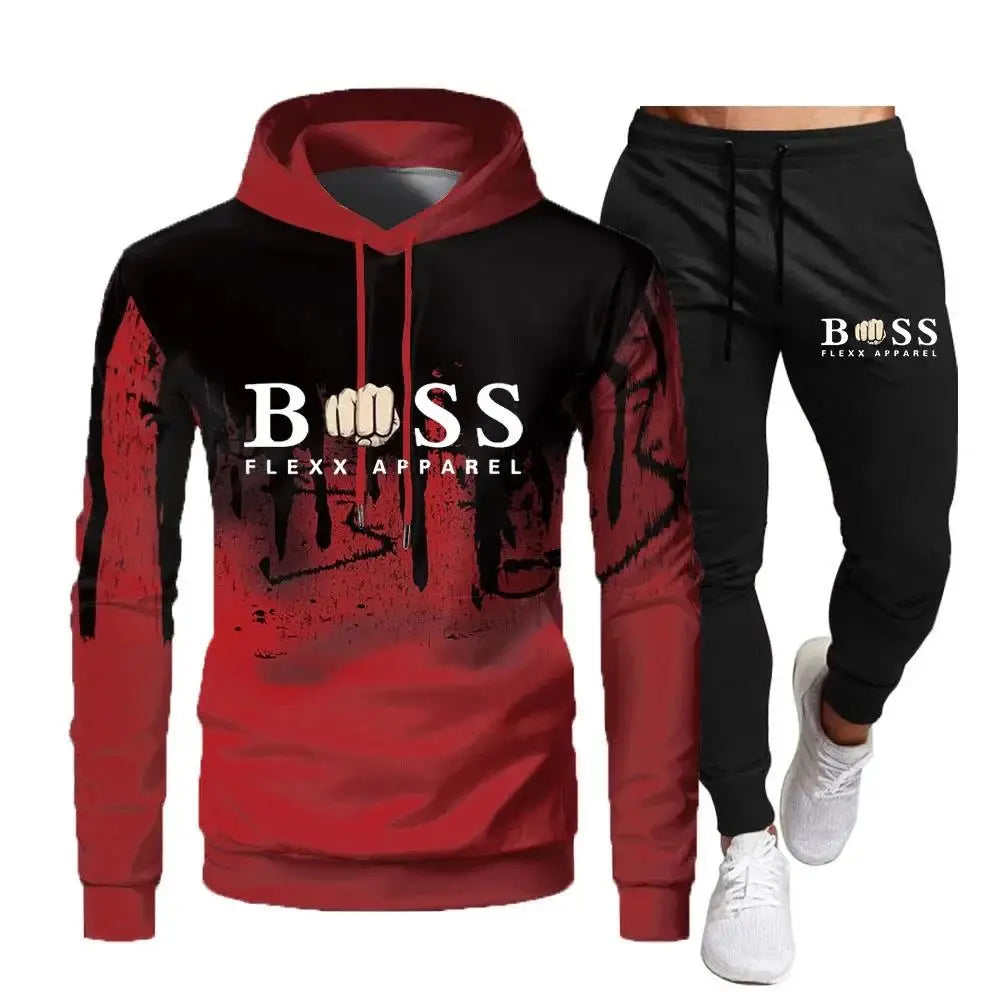 New Brand Men's Tracksuit Sportswear Hoodies Sweatshirts Sweatpants Fashion