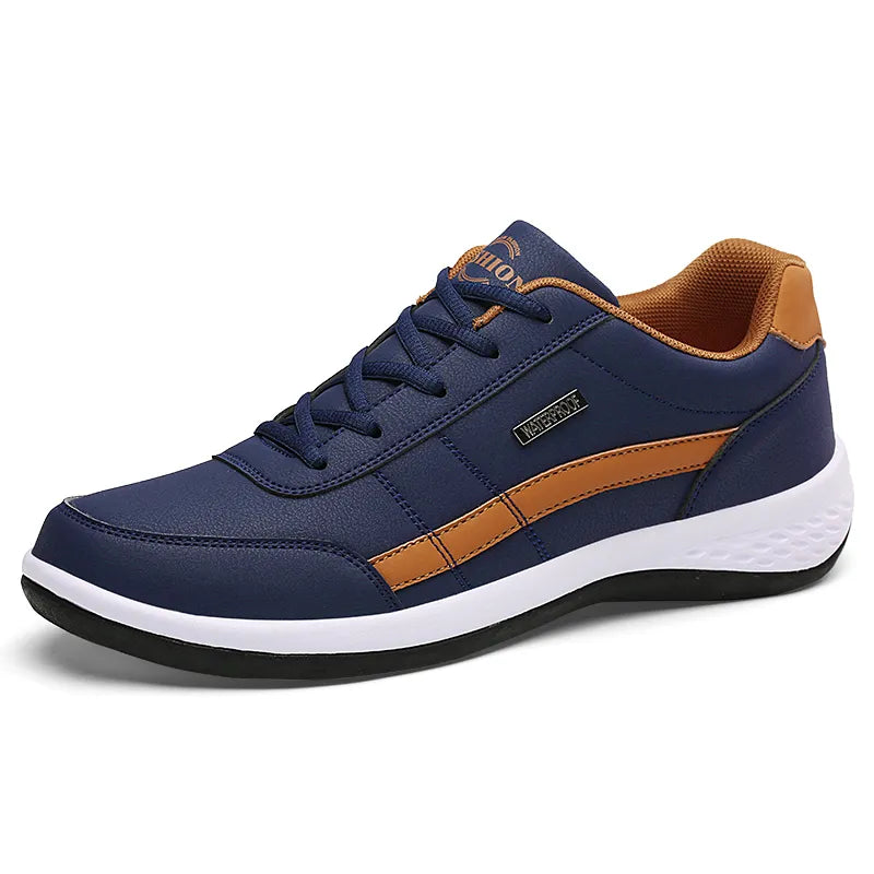 Leather Men Sneakers Casual Italian Breathable Leisure Footwear