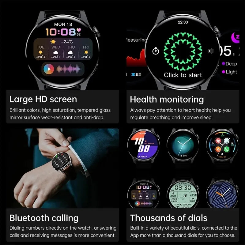 Bluetooth Call Smart Watch Men Women Touch Sport Fitness Waterproof