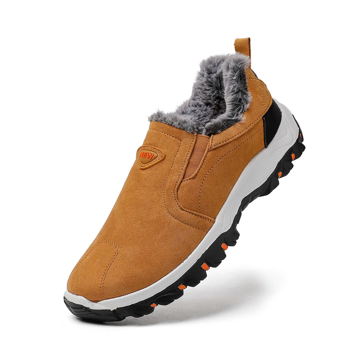 Men Winter Plush Outdoor Moccasin  Warm Sneakers Comfortable Lightweight