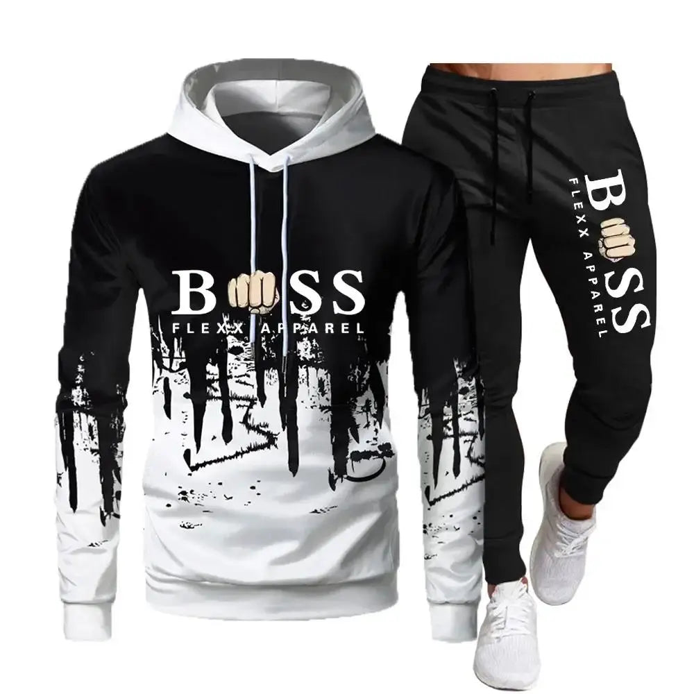 New Brand Men's Tracksuit Sportswear Hoodies Sweatshirts Sweatpants Fashion