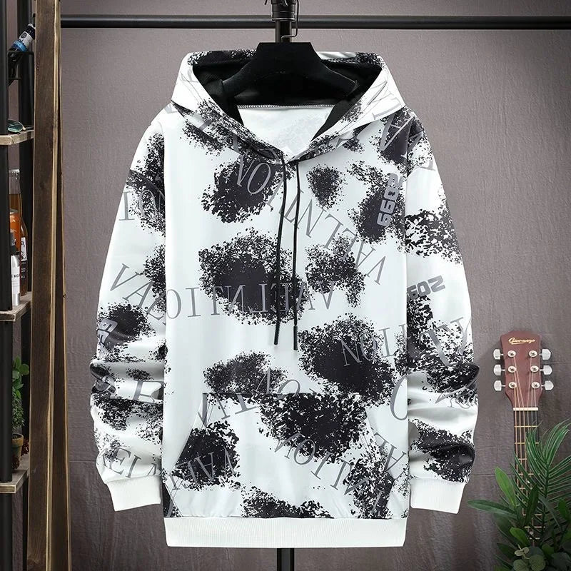 New Fashion Trend Camouflage Hoodie Set Men's Casual Relaxed Comfortable High Quality