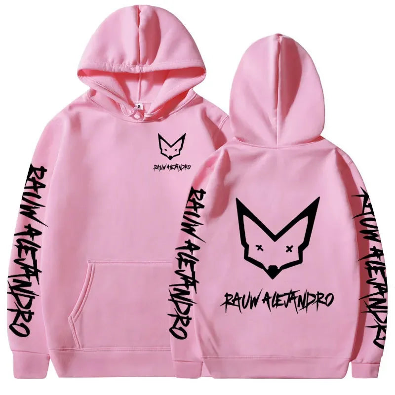 Rauw Alejandro Logo Print Hoodies Harajuku Aesthetic Pullovers Unisex