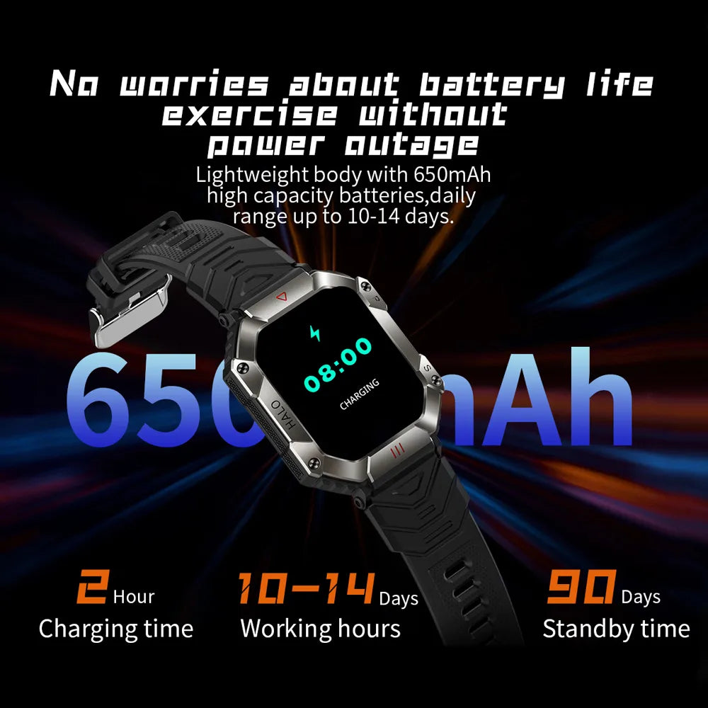 GPS Sport Track Large Battery Compass New Bluetooth Smartwatch