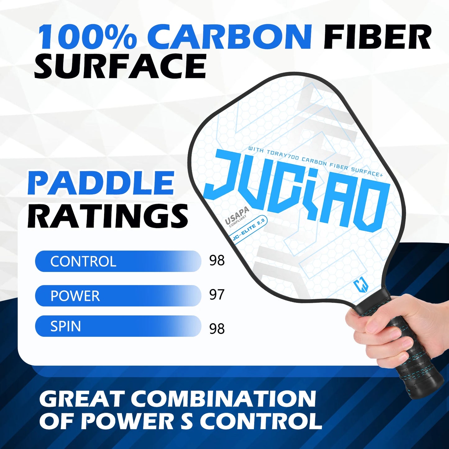 Pickleball Paddles Set USAPA Compliant Includes 4 Balls  Pickleball Racket Sports Equipment