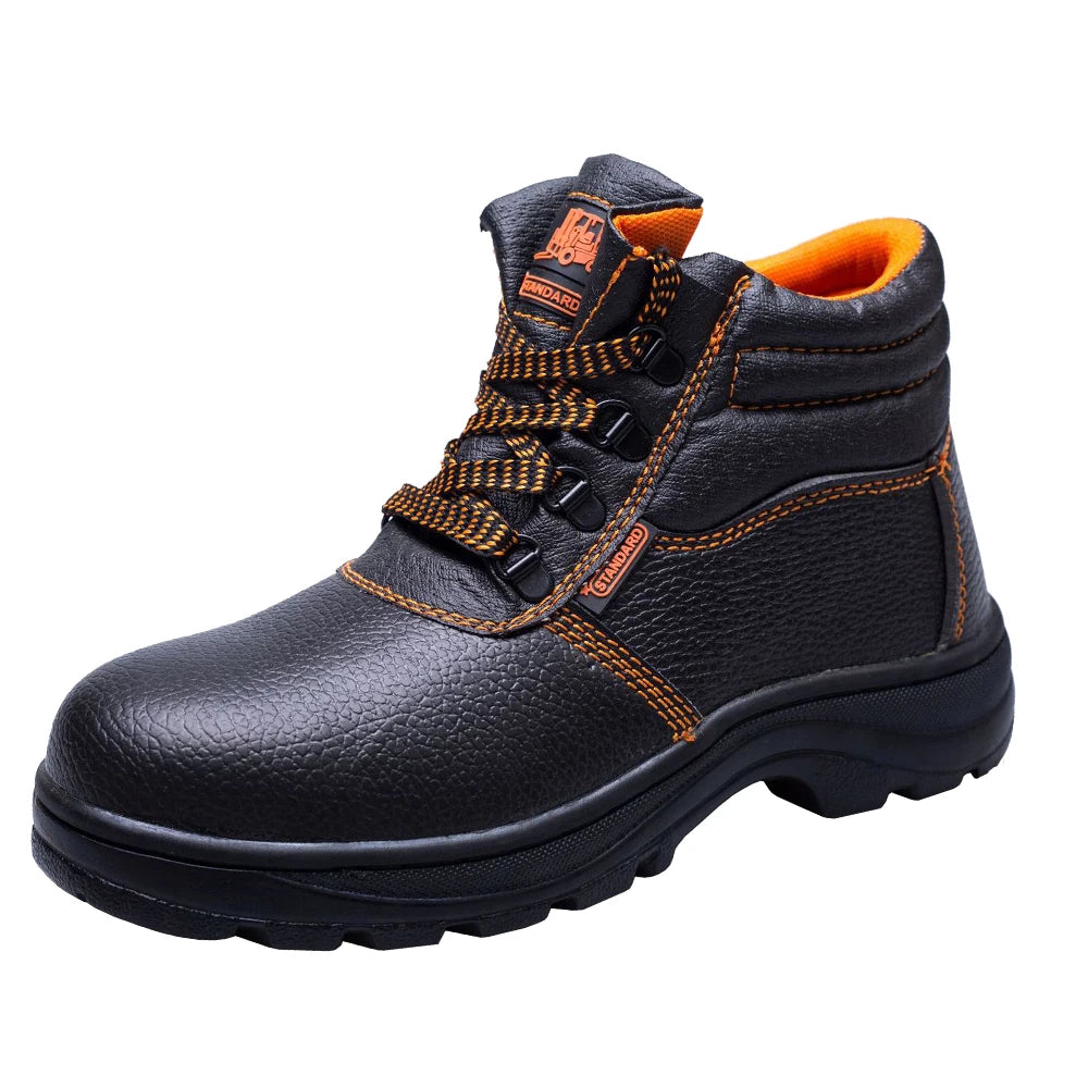 Plus Size Safety Boots Men's Steel Toe Puncture-Proof