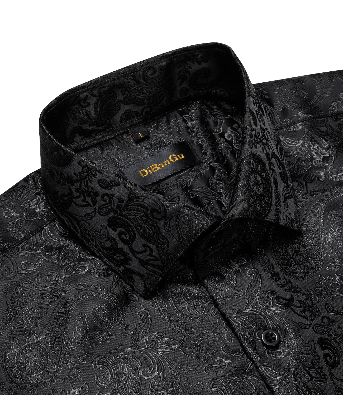 Men's Paisley Silk Dress Casual Luxury Designer Shirt