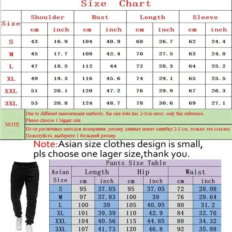 New Brand Men's Tracksuit Sportswear Hoodies Sweatshirts Sweatpants Fashion