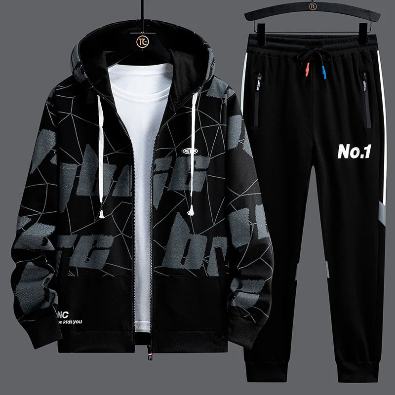 Designer new sport suits men's Hoodie 2 piece outfit NO.1