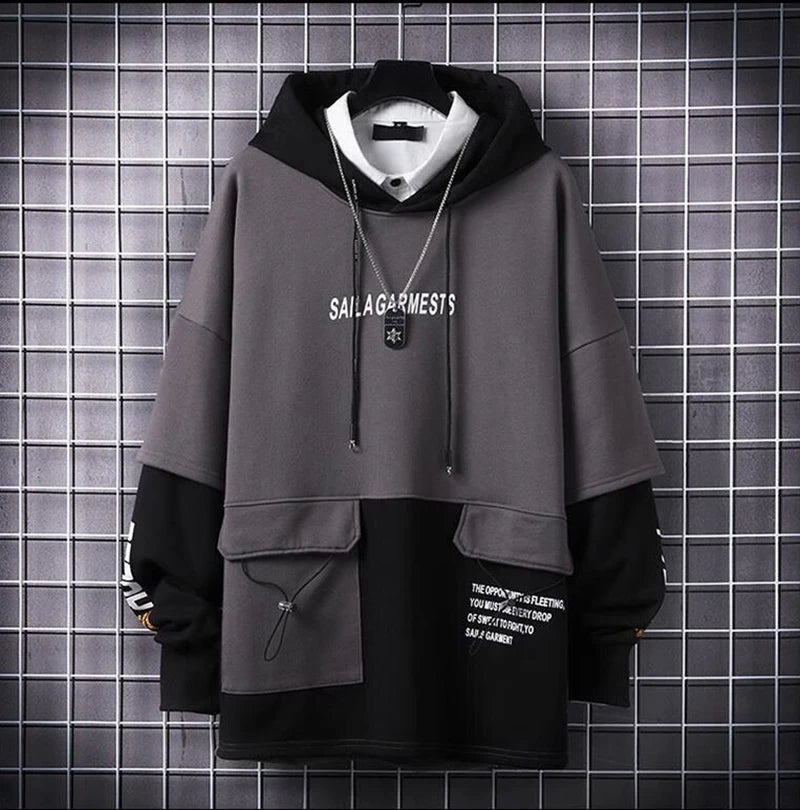 New Casual Hoodies Men Streetwear Harajuku Hip Hop